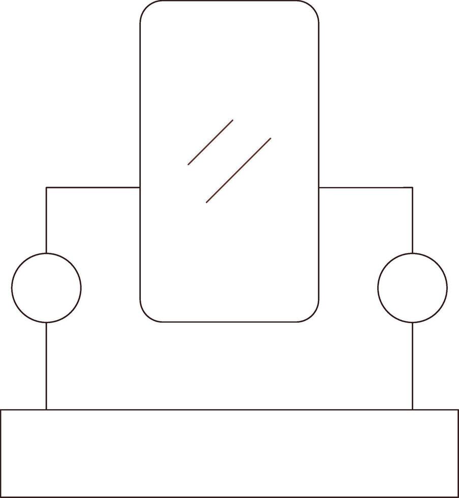 spegel kreativ ikon design vektor