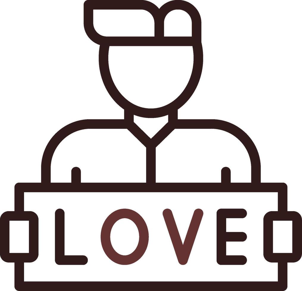 liebe kreatives Icon-Design vektor