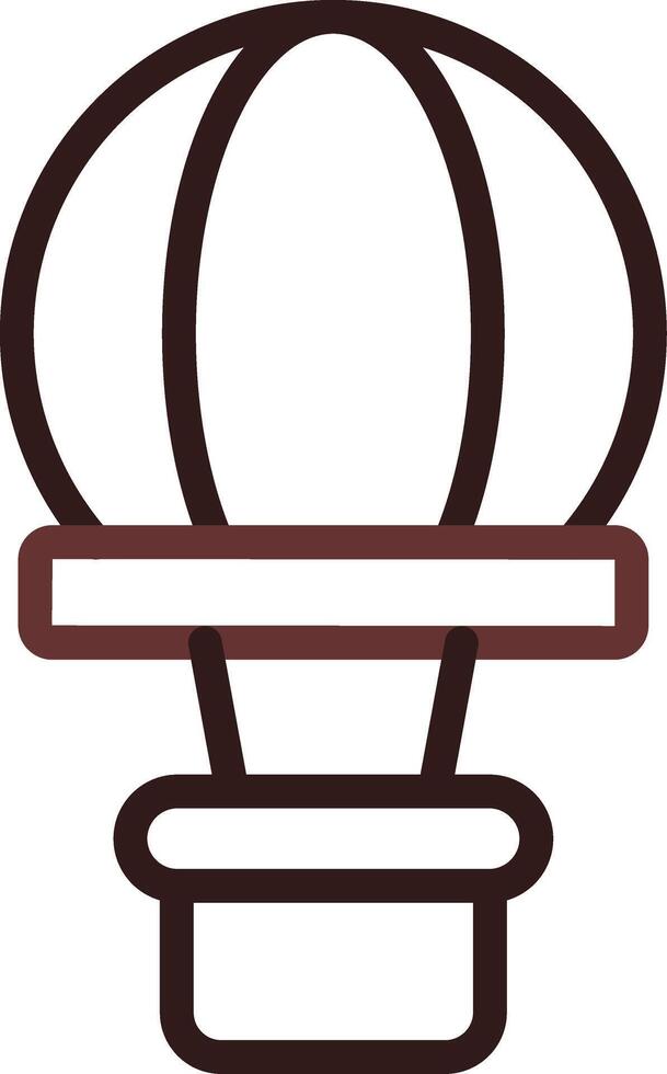 Heißluftballon kreatives Icon-Design vektor