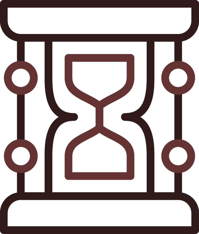 Sanduhr kreatives Icon-Design vektor