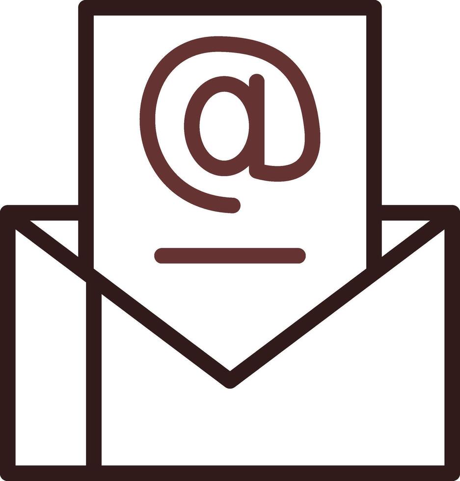 Email Marketing kreativ Symbol Design vektor