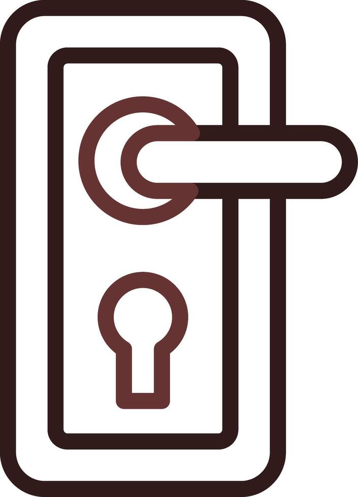 Türschloss kreatives Icon-Design vektor