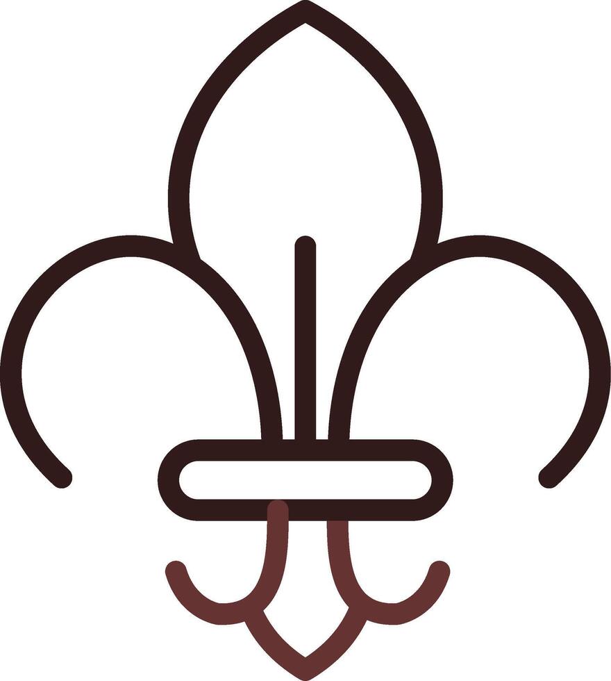 Fleur de Lis kreatives Icon-Design vektor