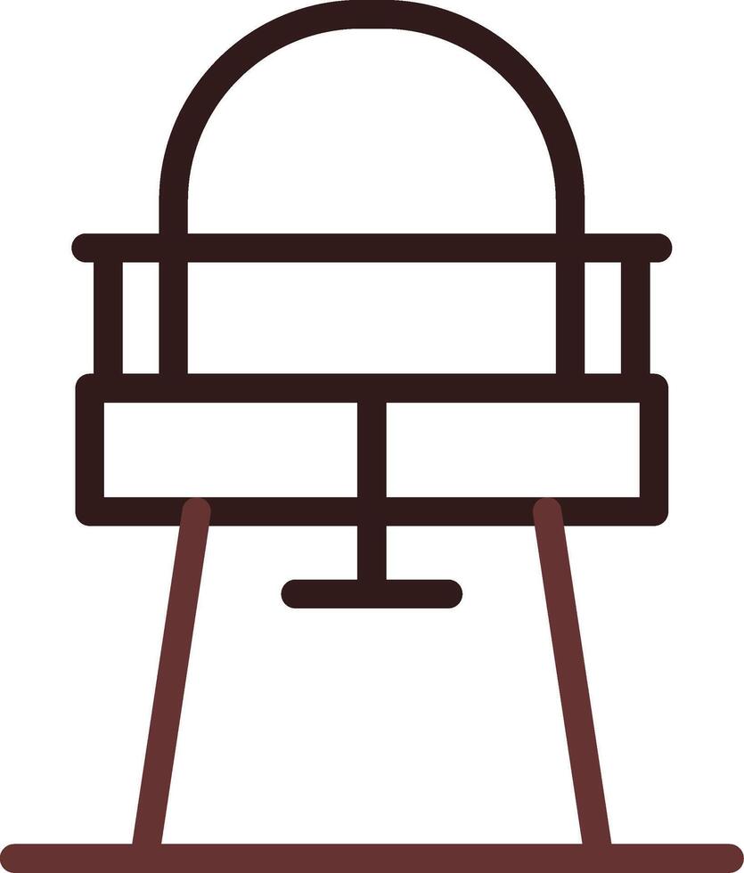 hoch Stuhl kreativ Symbol Design vektor