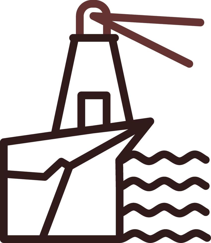 Leuchtturm Landschaft kreativ Symbol Design vektor