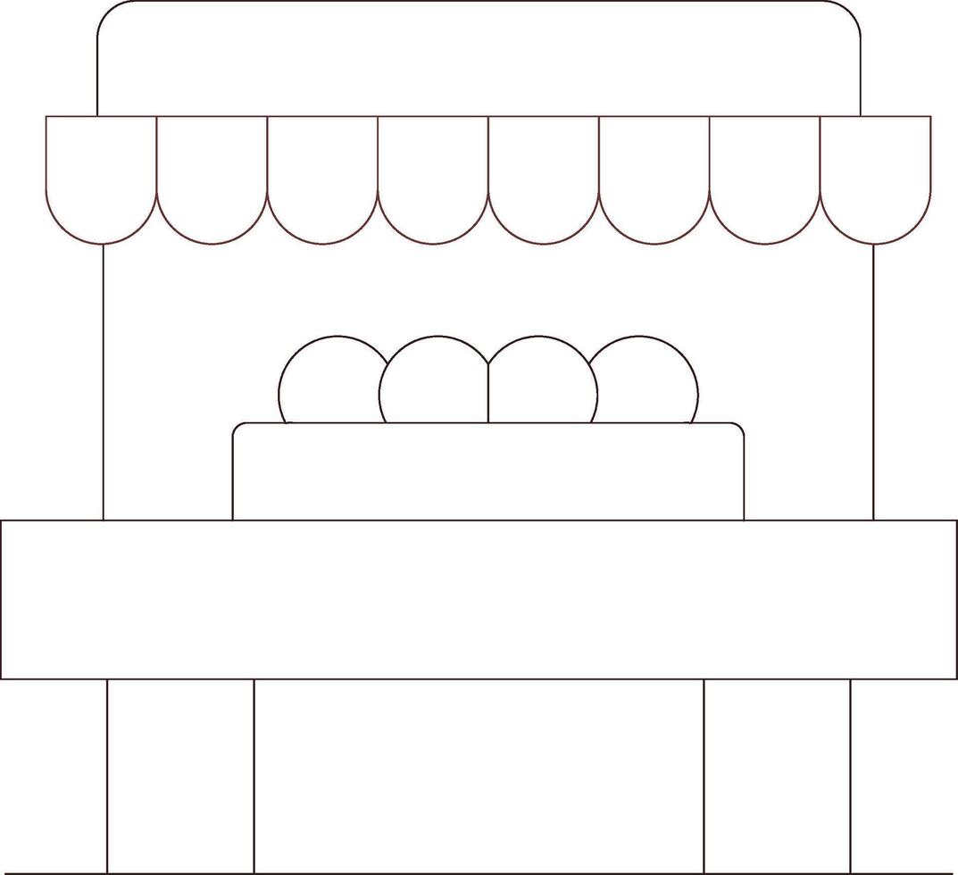 Bauern Markt kreativ Symbol Design vektor