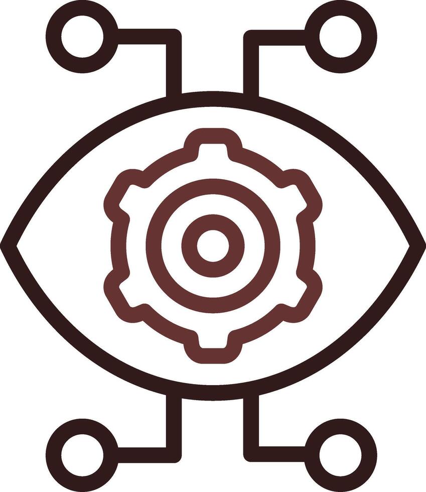 Robotik Auge kreativ Symbol Design vektor