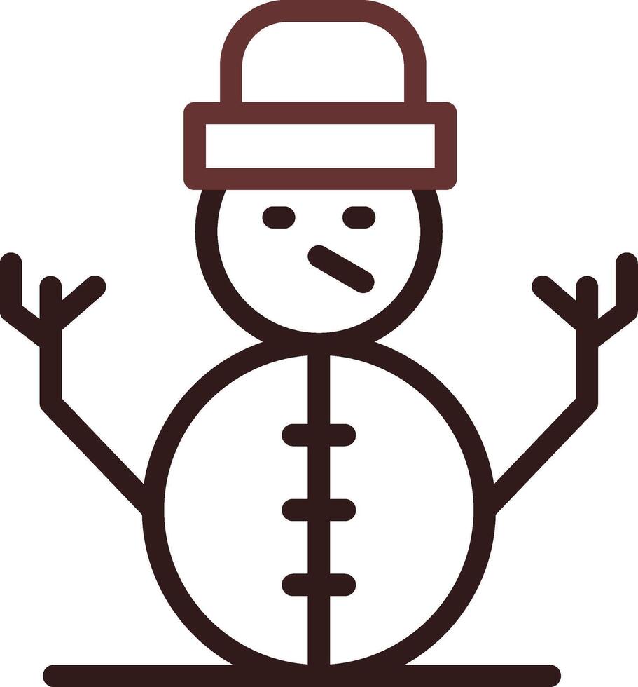 Schneemann kreatives Icon-Design vektor