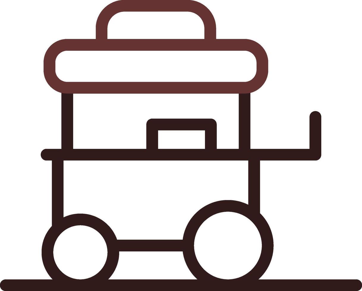 Food Cart kreatives Icon-Design vektor