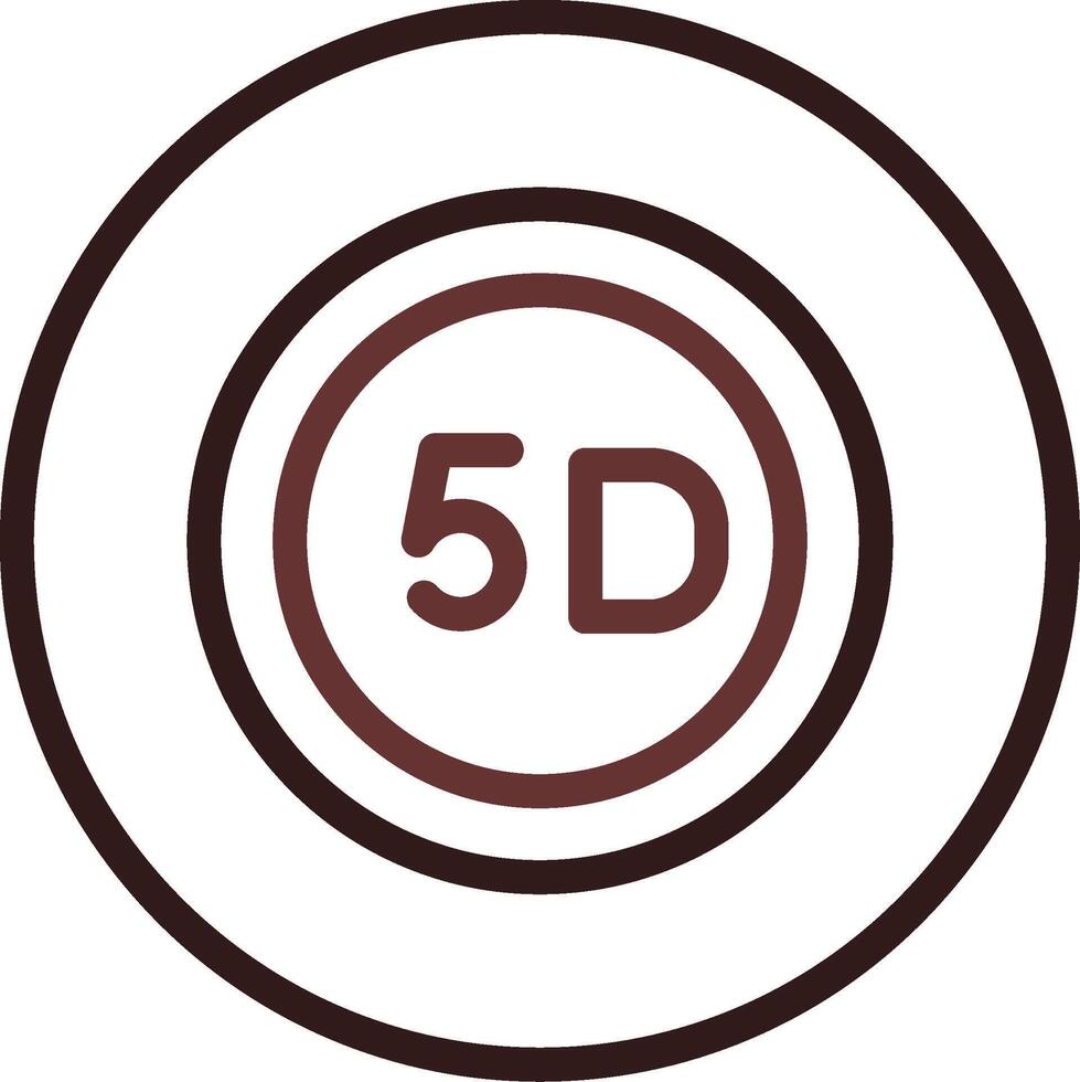 5d Daten Lager kreativ Symbol Design vektor