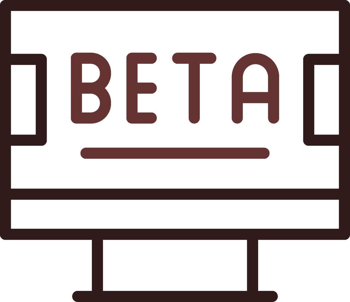 Beta kreativ Symbol Design vektor