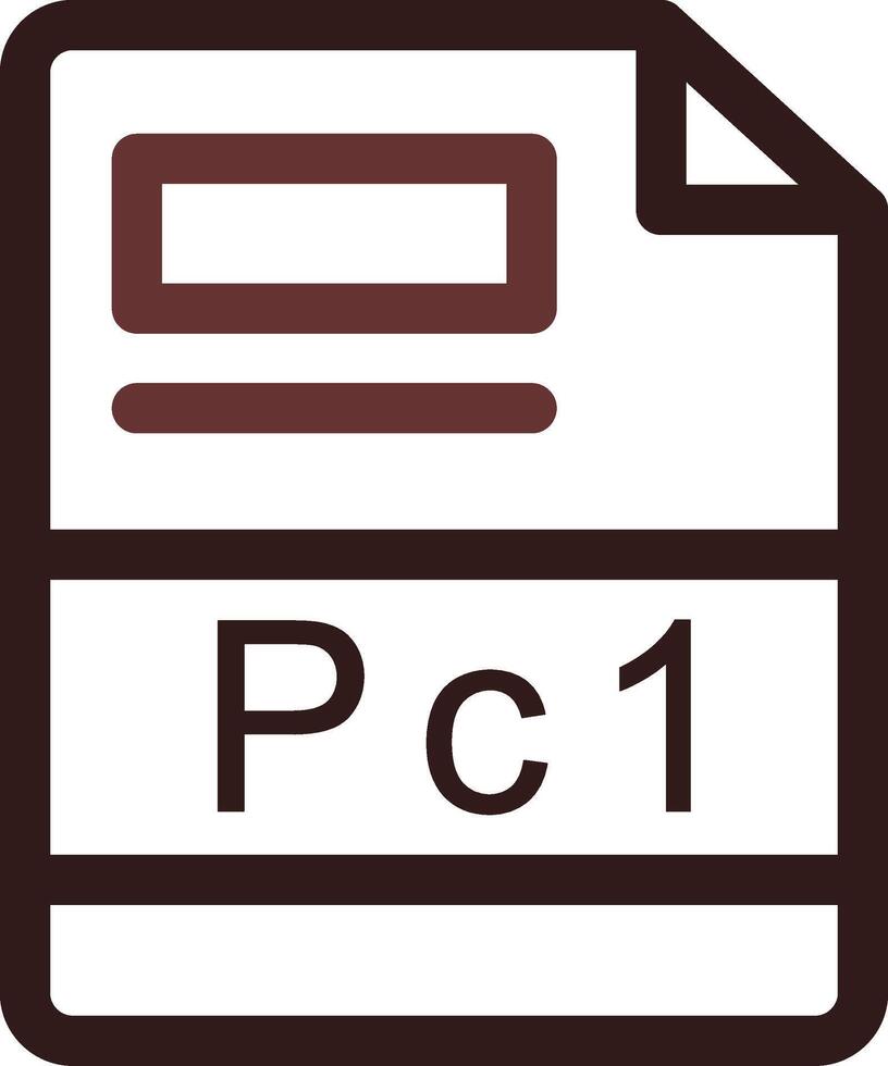 pc1 kreativ ikon design vektor