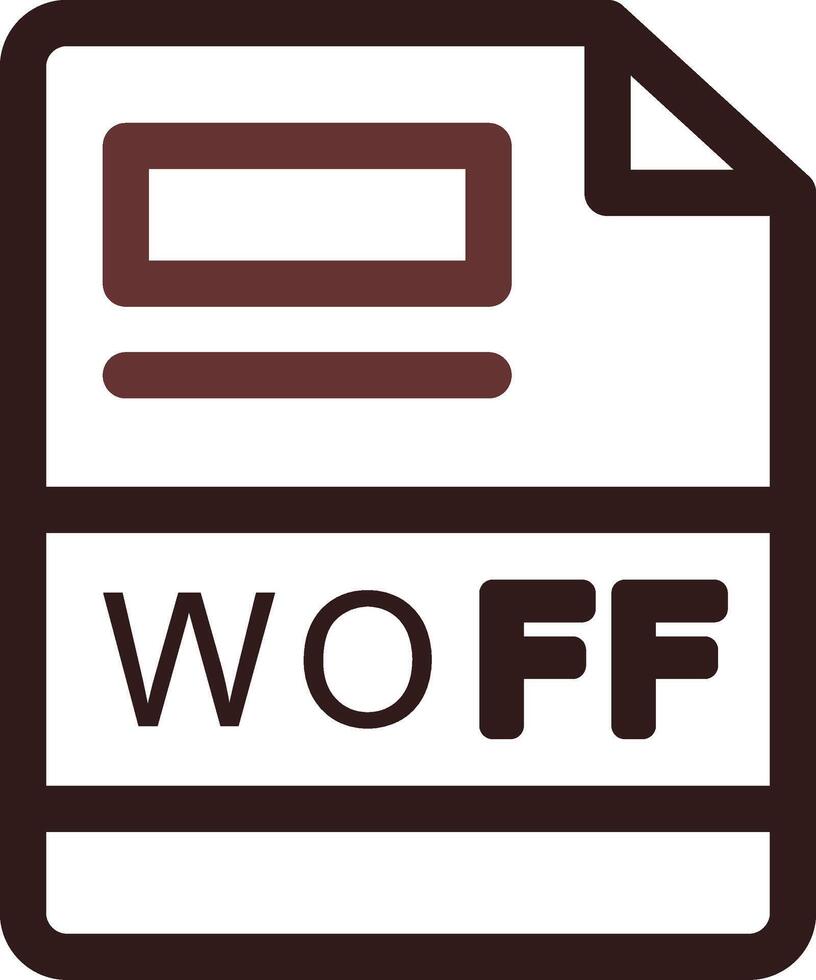 woff kreativ Symbol Design vektor