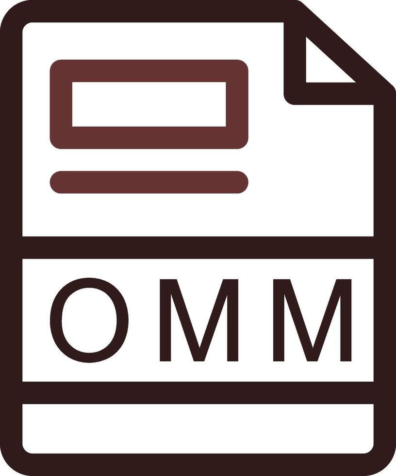 omm kreativ Symbol Design vektor