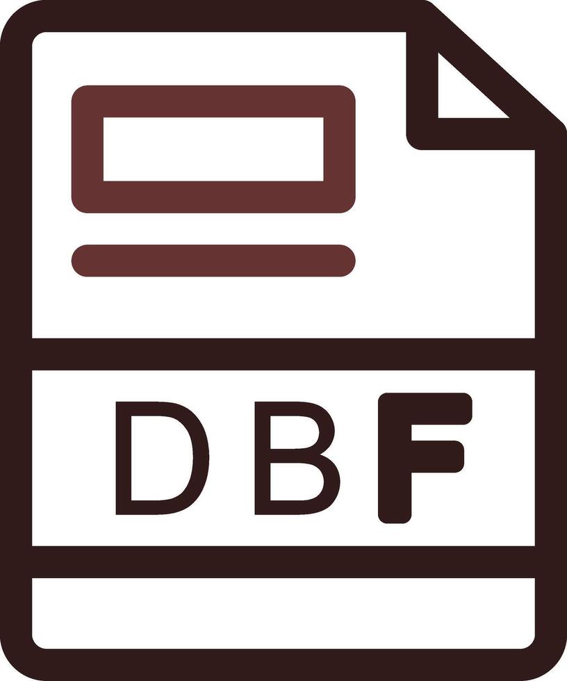 dbf kreativ Symbol Design vektor