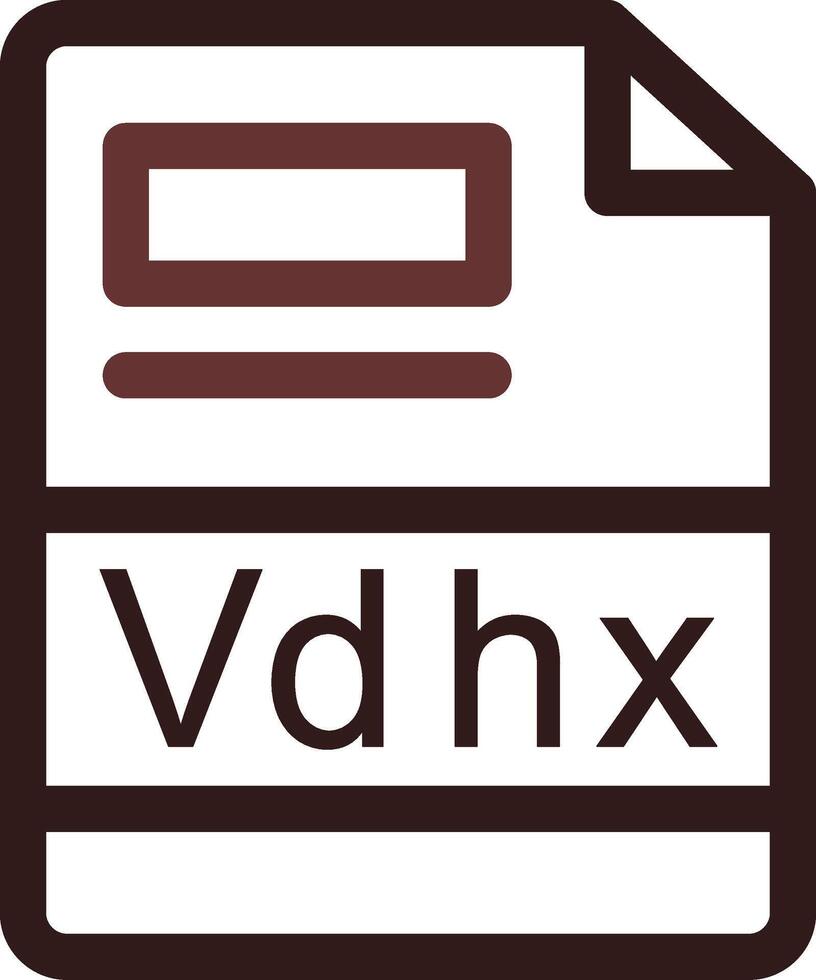 vdhx kreativ Symbol Design vektor