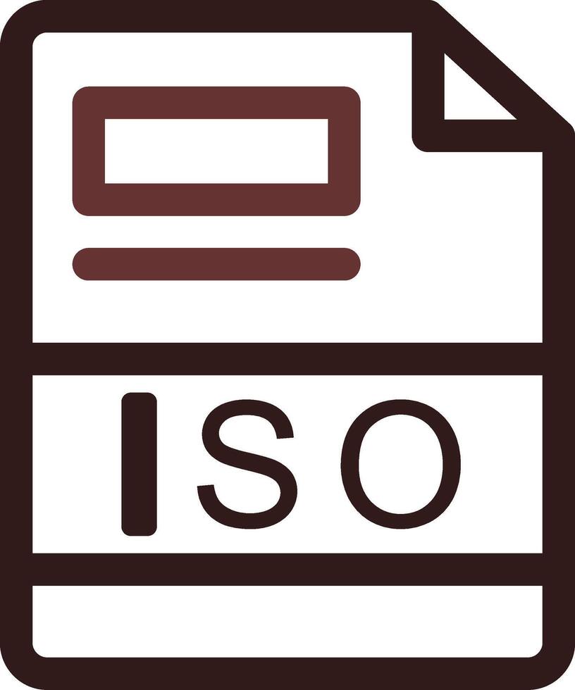 iso kreatives Icon-Design vektor