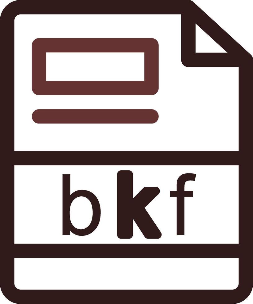 bkf kreativ ikon design vektor