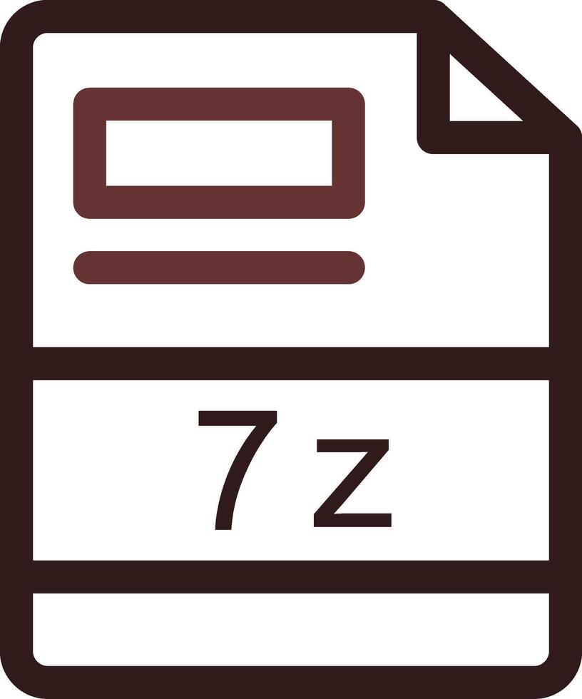 7z kreativ ikon design vektor