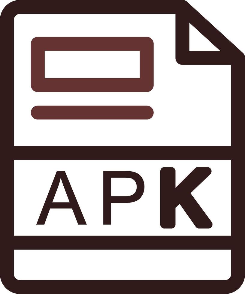 apk kreativ ikon design vektor