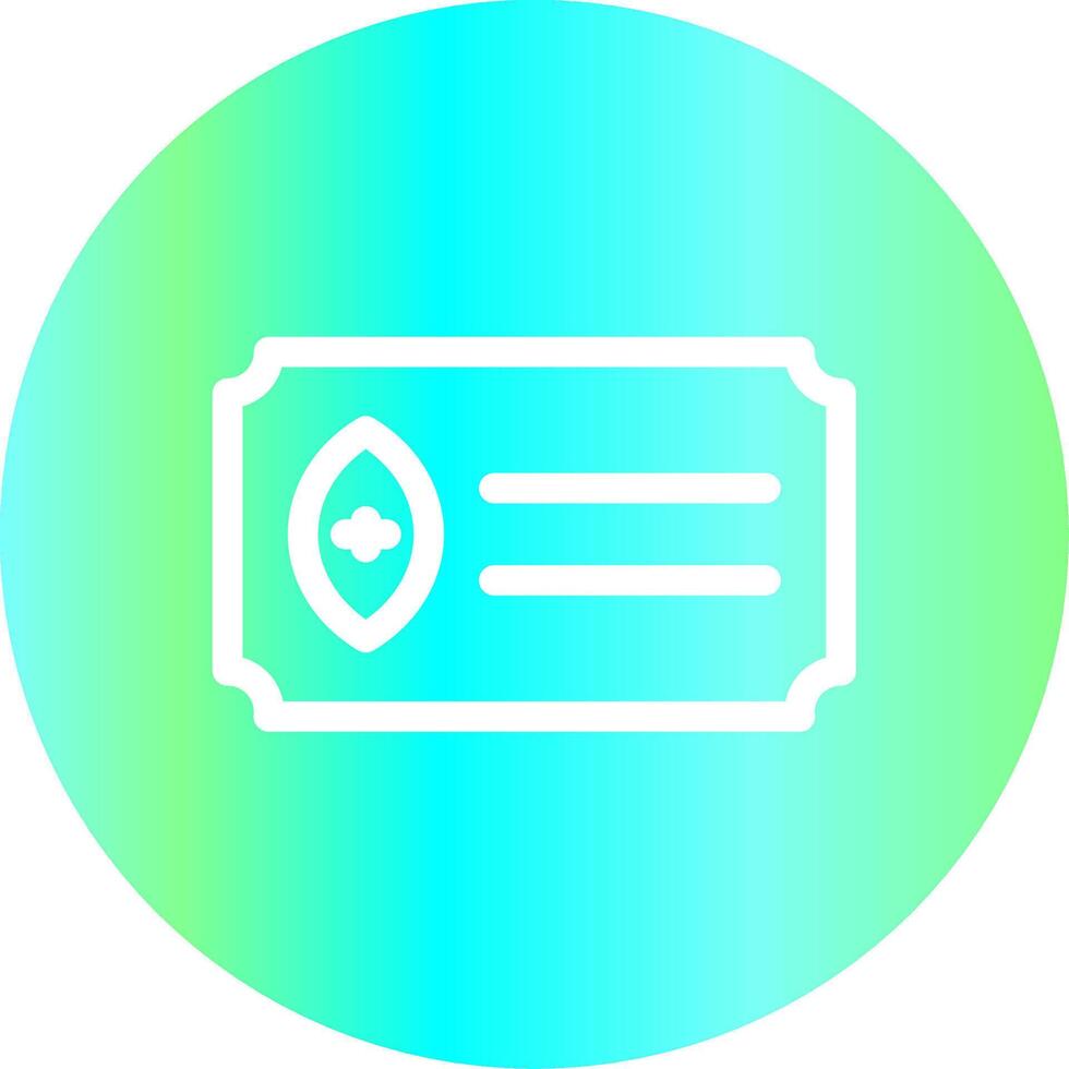 Ticket kreatives Icon-Design vektor