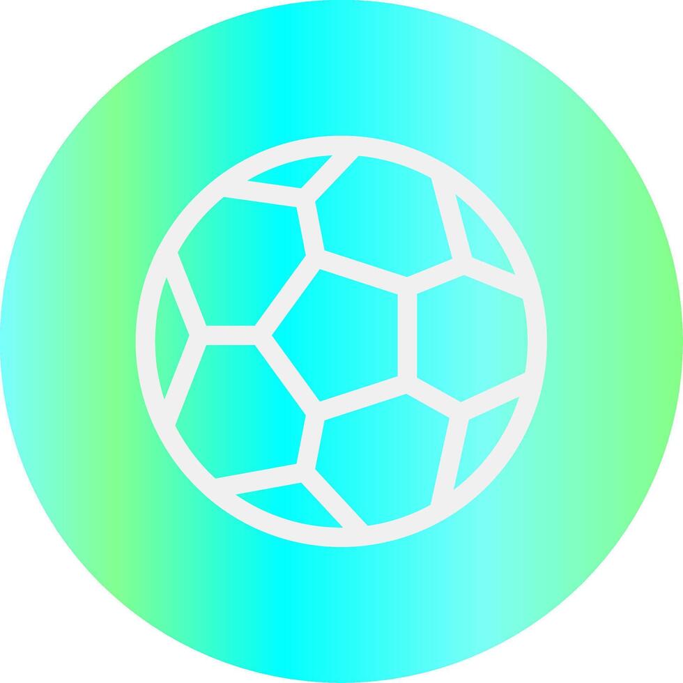 Fußball kreatives Icon-Design vektor