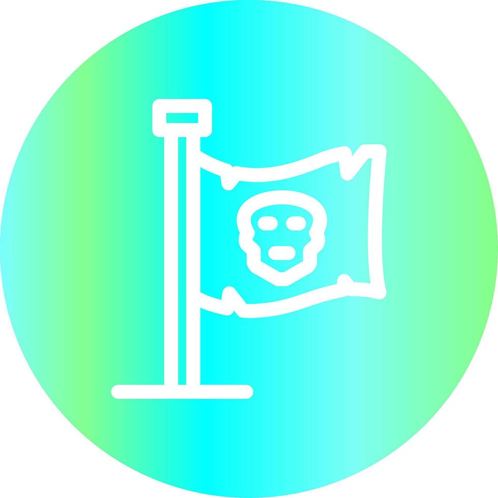 Piratenflagge kreatives Icon-Design vektor