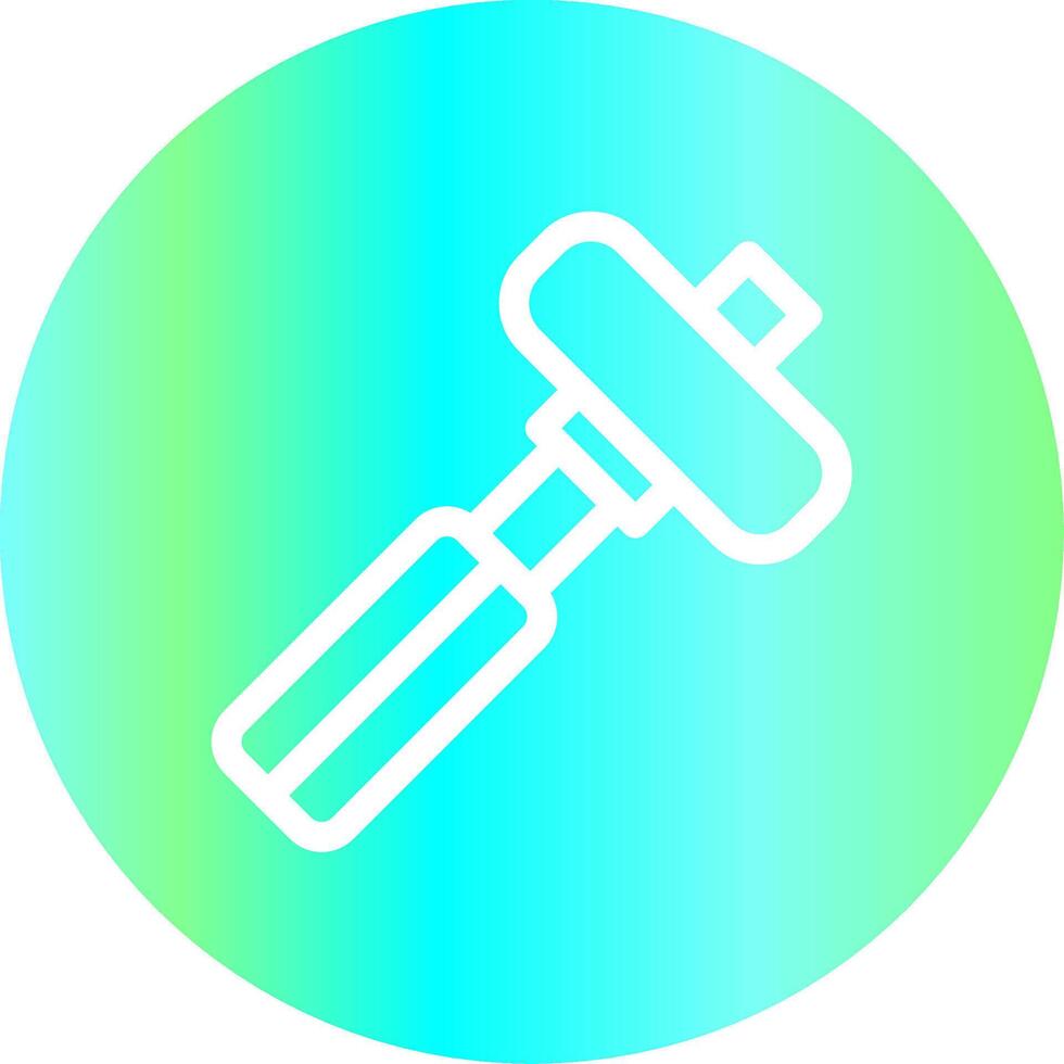 Reflexhammer kreatives Icon-Design vektor