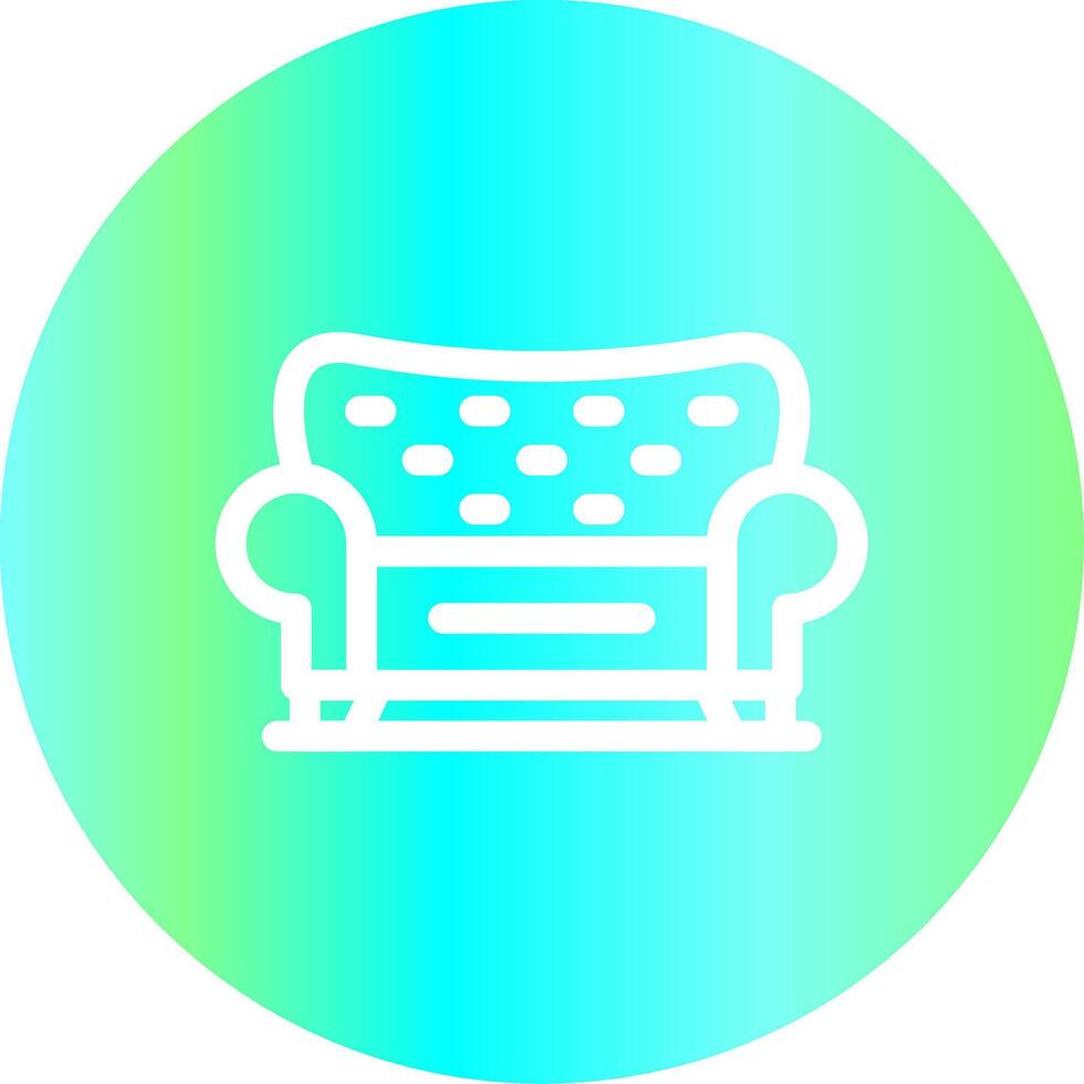 Sofa kreatives Icon-Design vektor