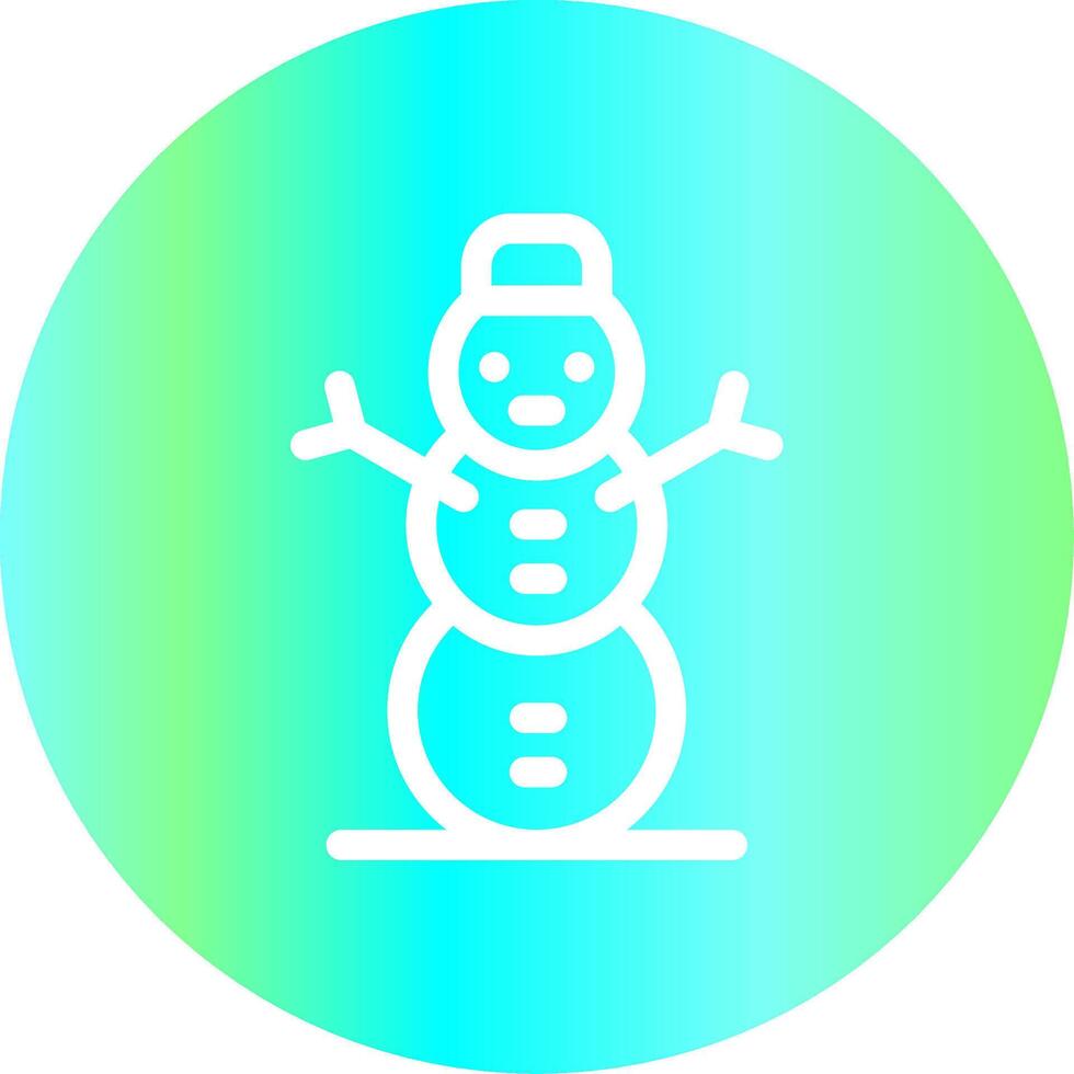 Schneemann kreatives Icon-Design vektor