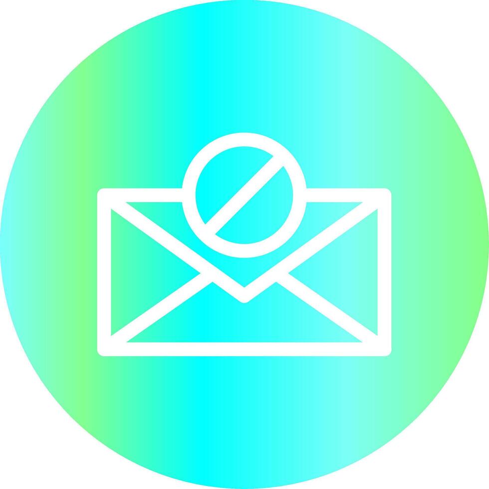 E-Mail-Block kreatives Icon-Design vektor