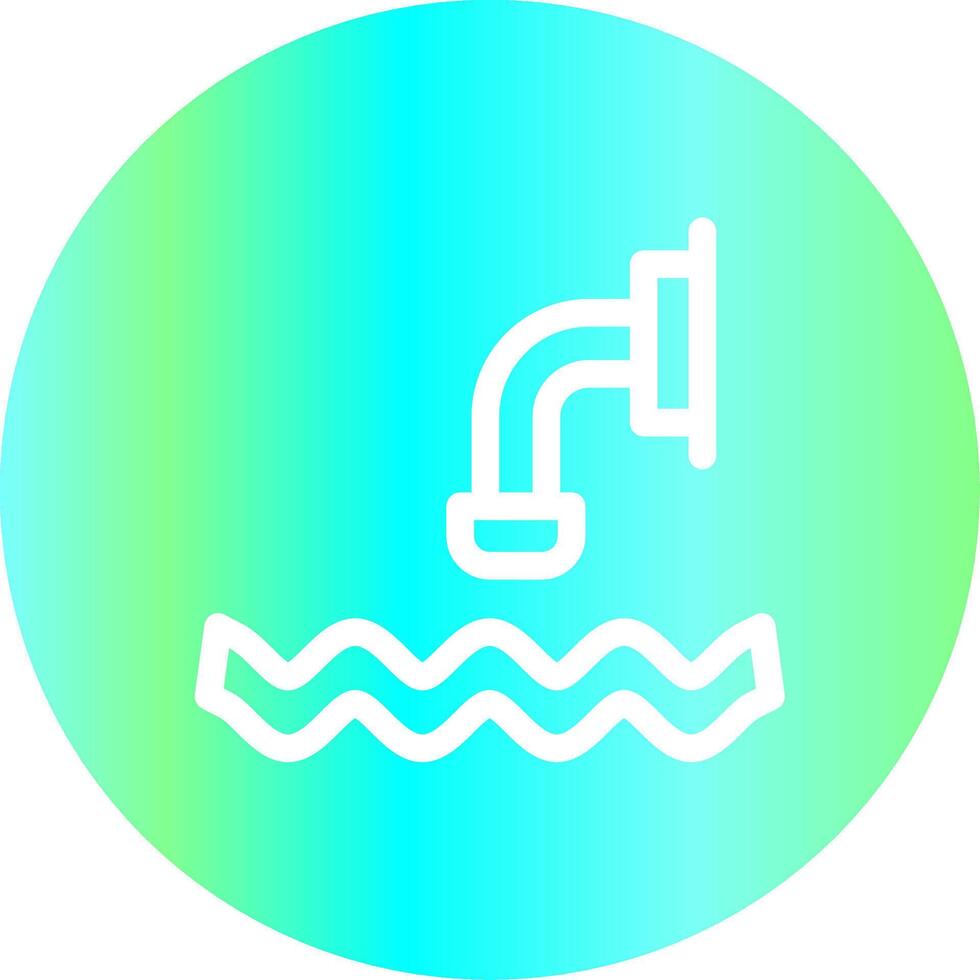 avfall vatten kreativ ikon design vektor
