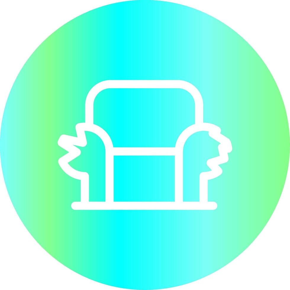 Sofa kreatives Icon-Design vektor