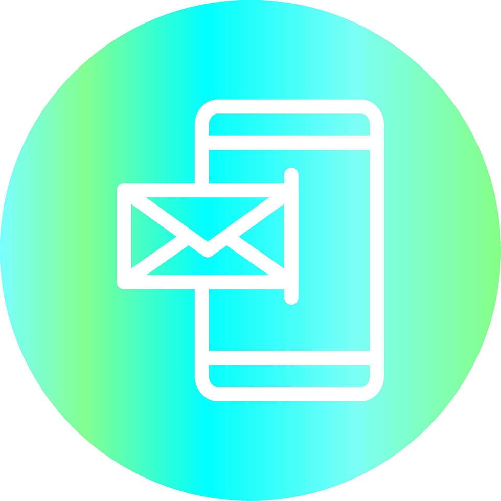 kreatives Icon-Design für mobile E-Mails vektor