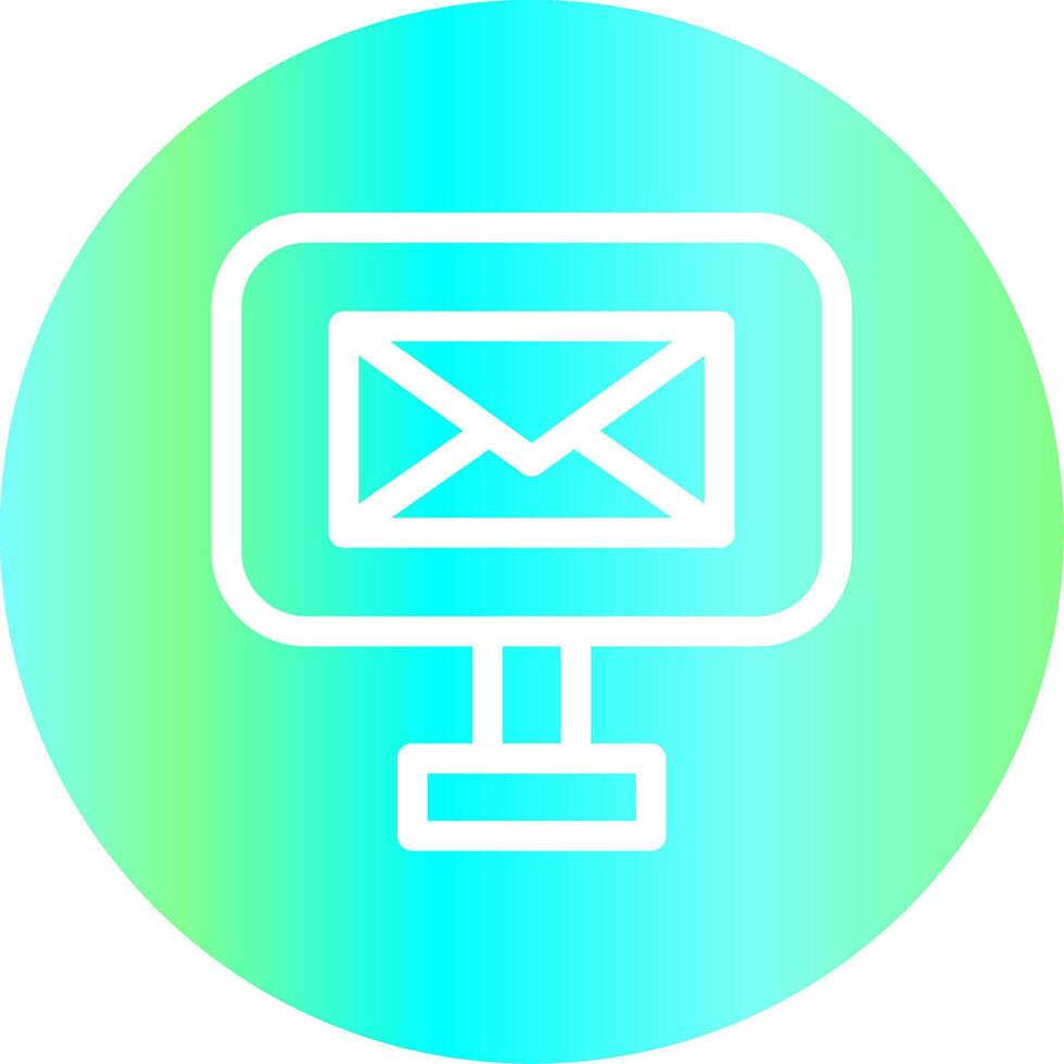 kreatives Icon-Design für digitale E-Mails vektor