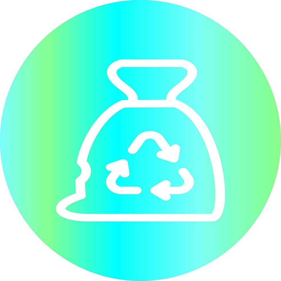 Müllsack kreatives Icon-Design vektor