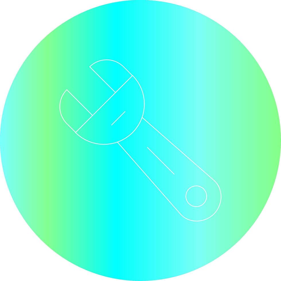 Schraubenschlüssel kreatives Icon-Design vektor