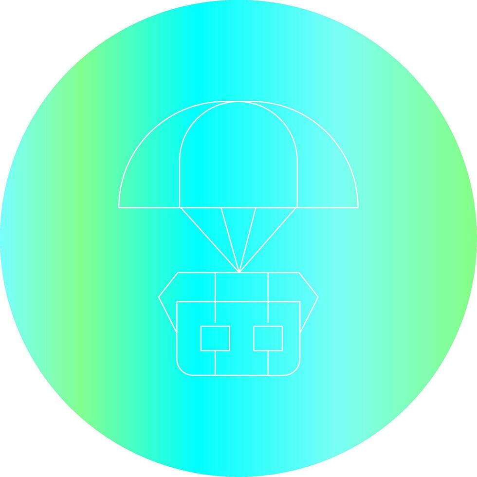 fallskärmsnedsläpp kreativ ikon design vektor