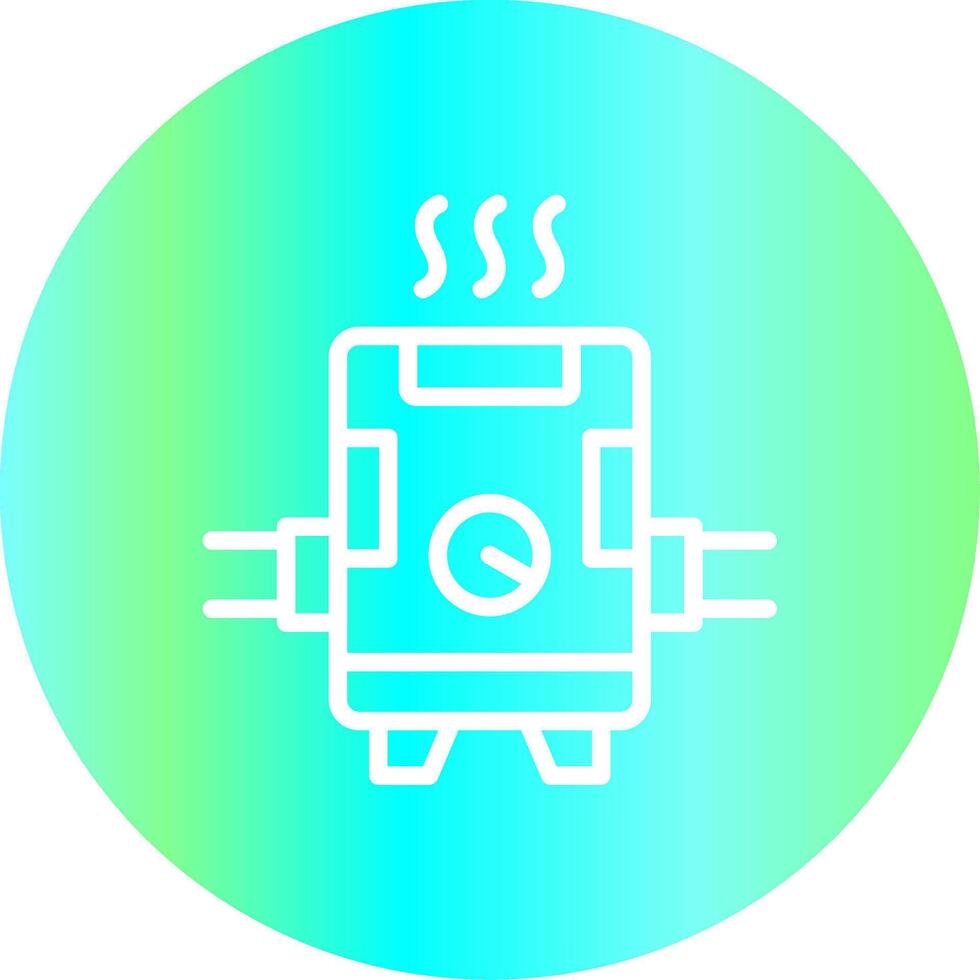 Warmwasserbereiter kreatives Icon-Design vektor