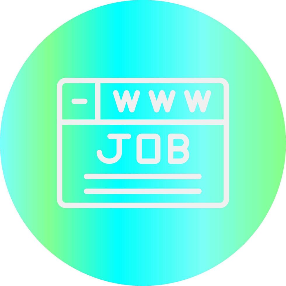 kreatives Icon-Design für die Jobsuche vektor