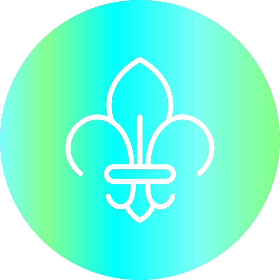 Fleur de Lis kreatives Icon-Design vektor