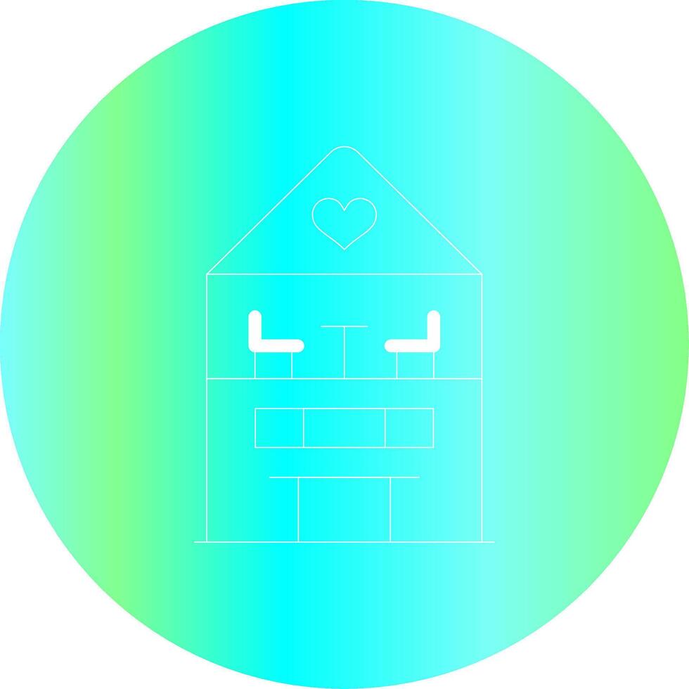 dockor hus kreativ ikon design vektor