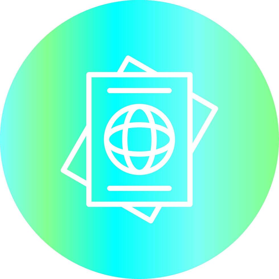Reisepass kreatives Icon-Design vektor