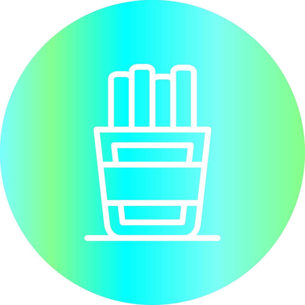 Pommes Frites kreatives Icon-Design vektor