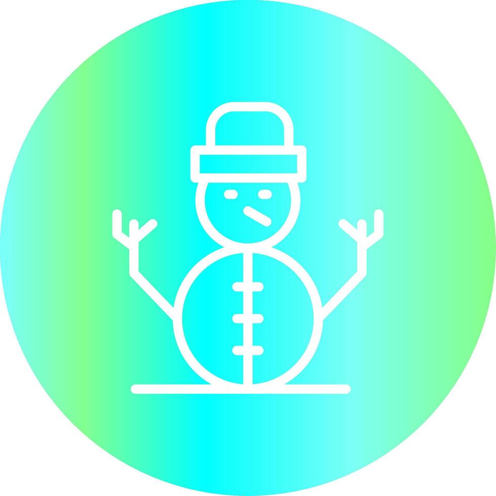 Schneemann kreatives Icon-Design vektor