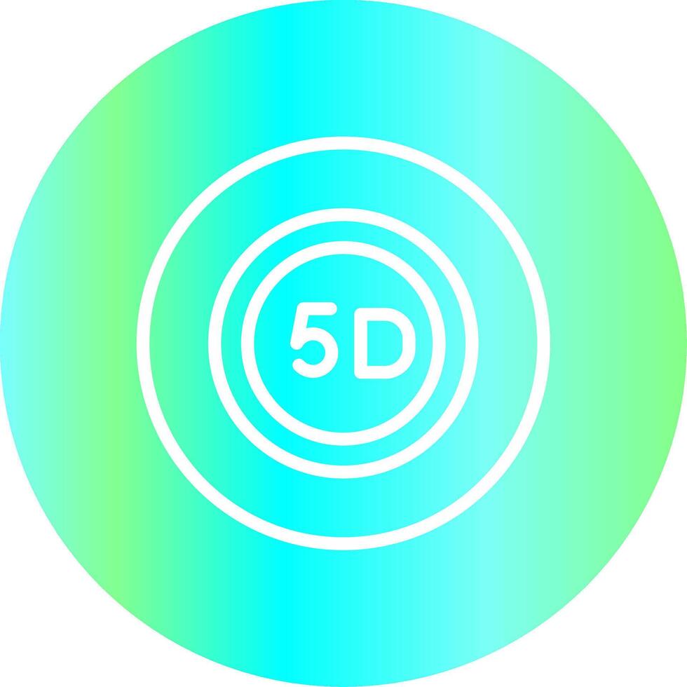 5d data lagring kreativ ikon design vektor