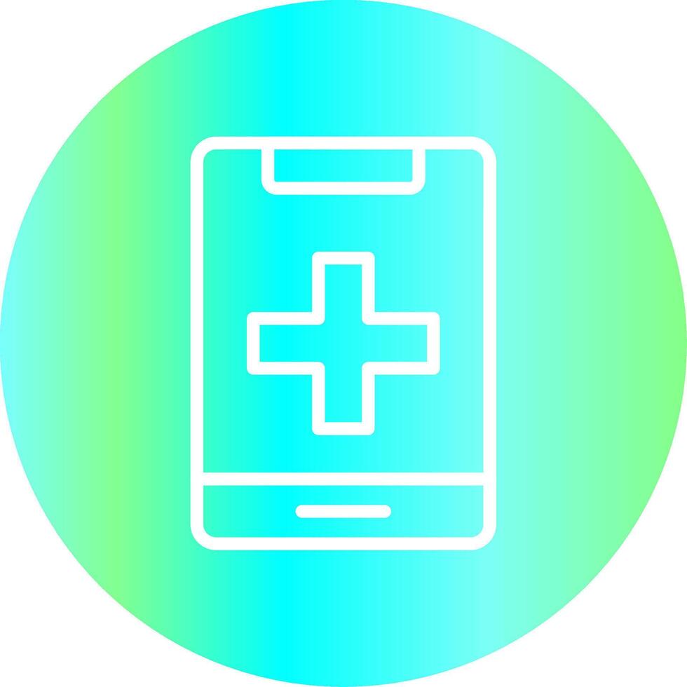 medicinsk telefon kreativ ikon design vektor