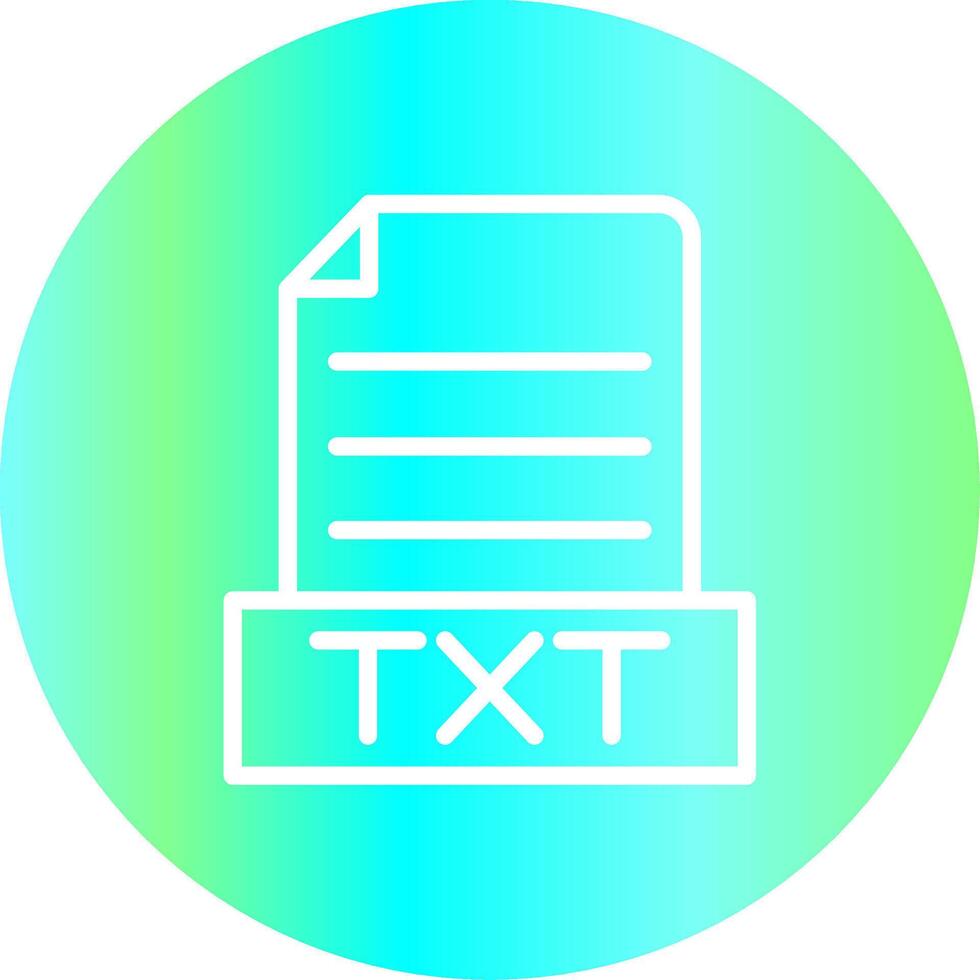 TXT kreativ Symbol Design vektor