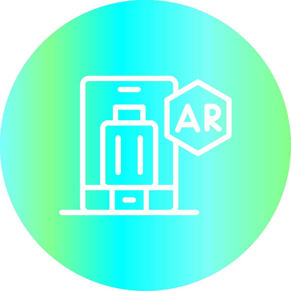 ar Tourismus kreativ Symbol Design vektor