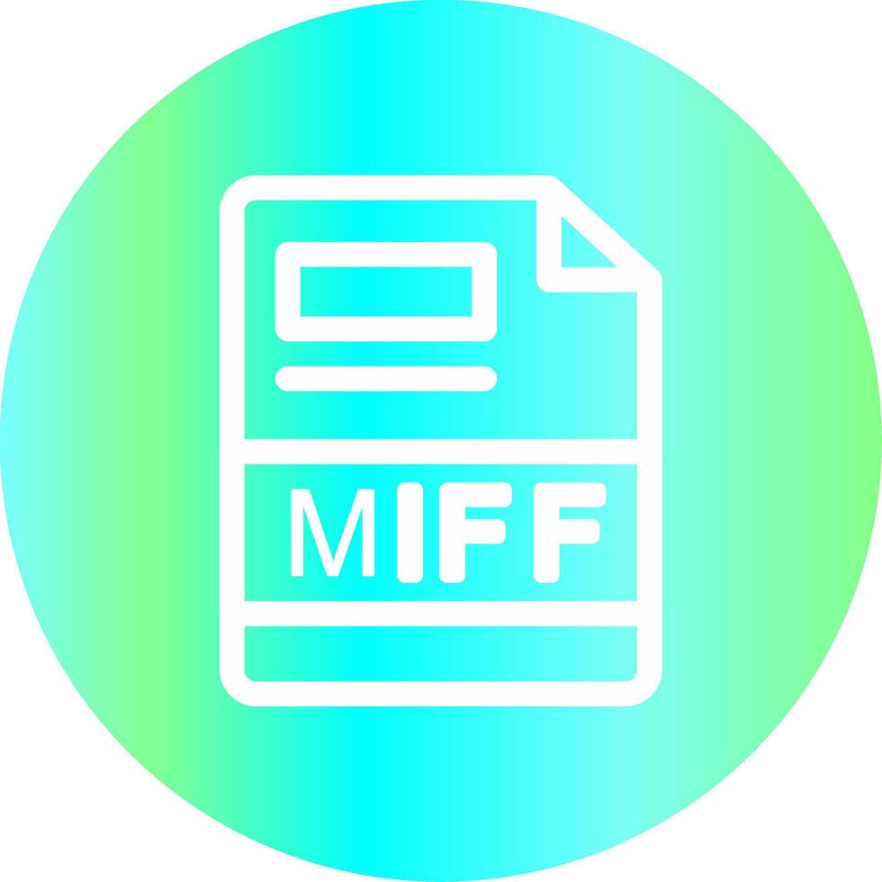 miff kreativ ikon design vektor